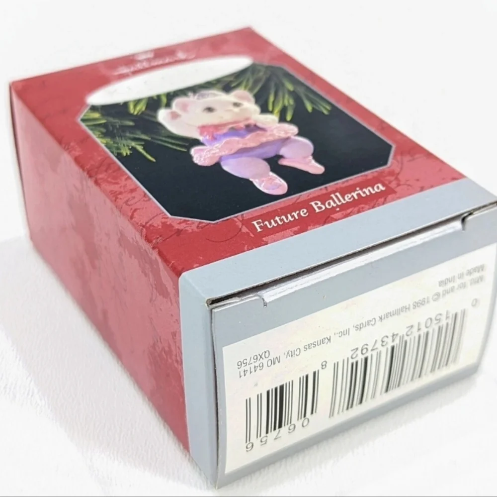Vintage 1998 Hallmark Keepsake Kitty Cat Ornament Future Ballerina